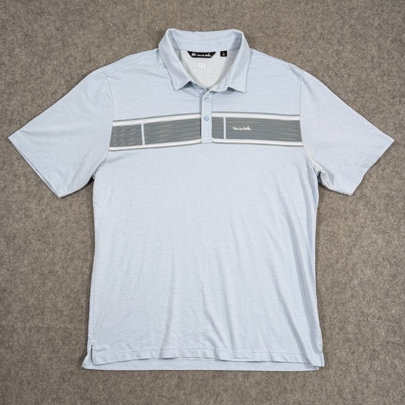 Travis Mathew Other - Travis Mathew Blue Short Sleeve‎ Nemats Pima Cotton Polo Shirt Men's Size XL